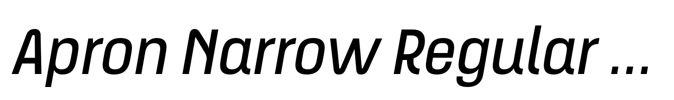 Apron Narrow Regular Italic